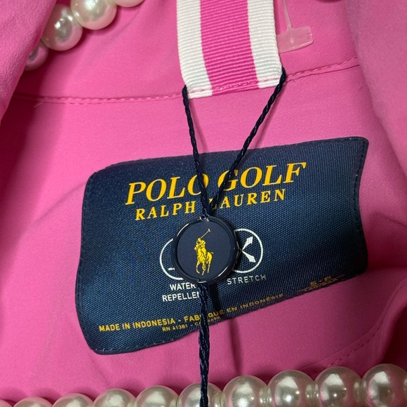 Ralph Lauren Polo Golf Zip-Up W 19 Spring Pink Top - Picture 6 of 10